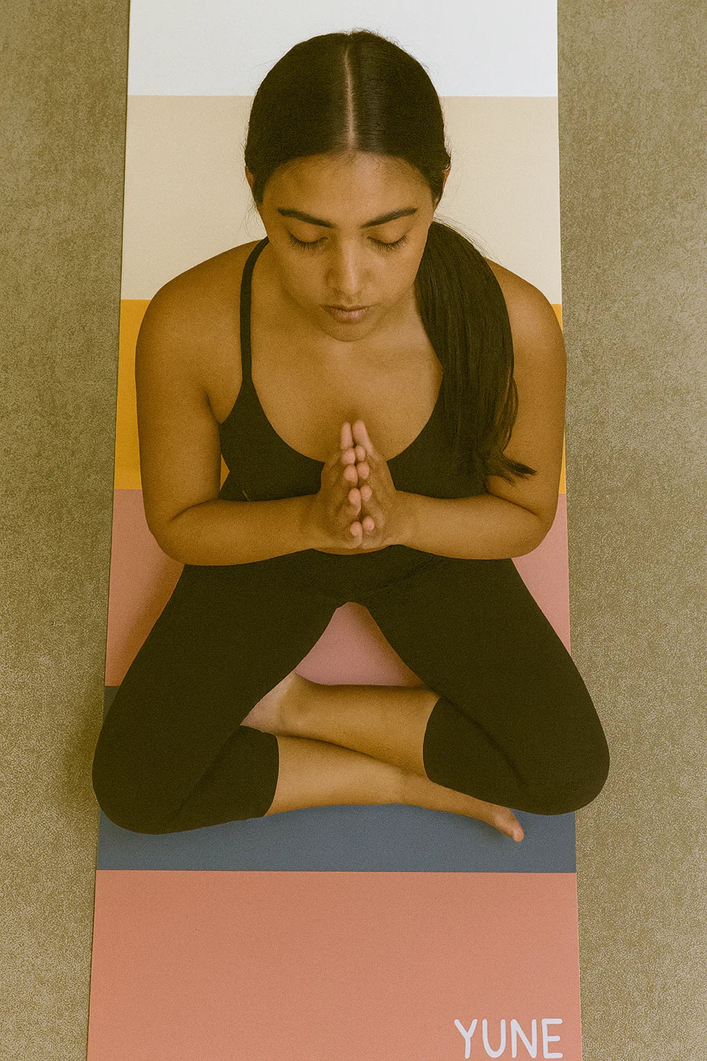 Yoga Mat | 6mm Thick | Striped | Non-Slip | Eco Friendly | Yune Yoga | Bondi