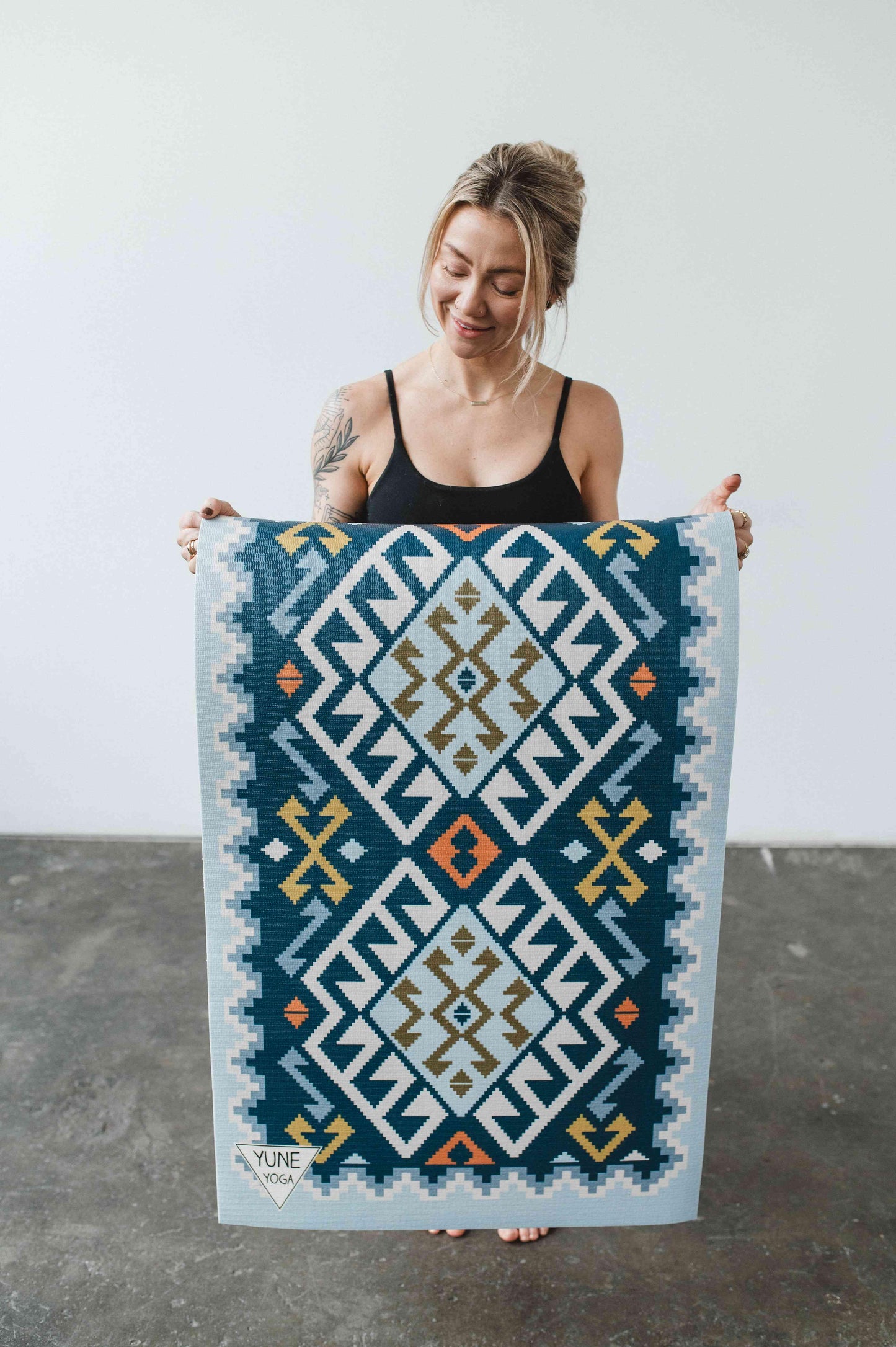 Yoga Mat | 6mm Thick | Blue | Non-Slip | Eco Friendly | Yune Yoga | Moab River