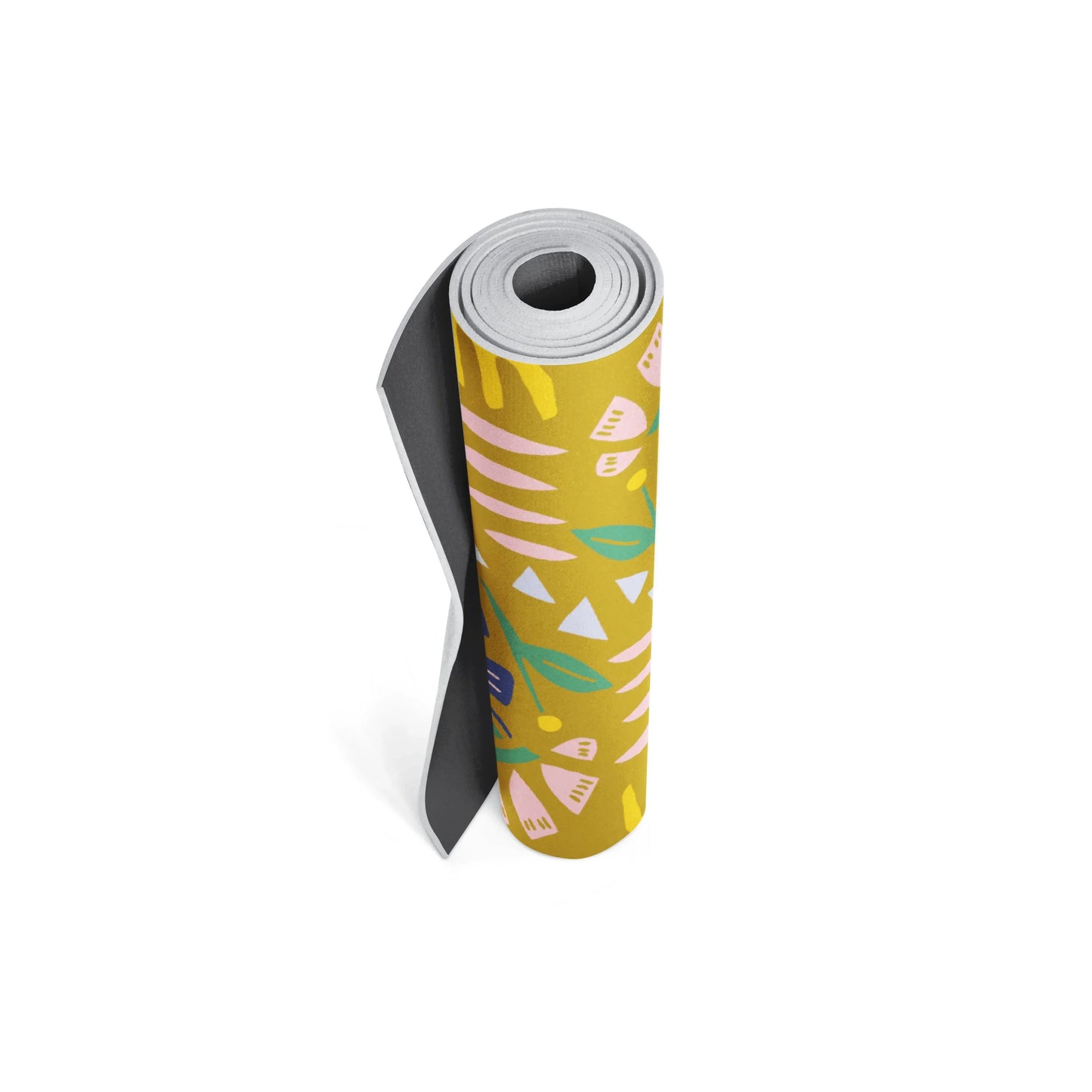 Yoga Mat | 6mm Thick | Tan | Non-Slip | Eco Friendly | Yune Yoga | Leah Duncan Hamsa
