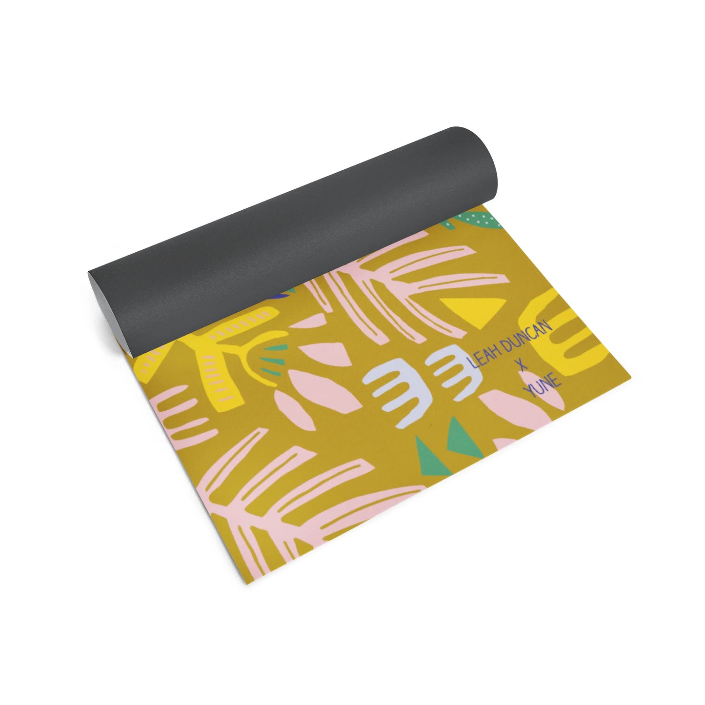 Yoga Mat | 6mm Thick | Tan | Non-Slip | Eco Friendly | Yune Yoga | Leah Duncan Hamsa