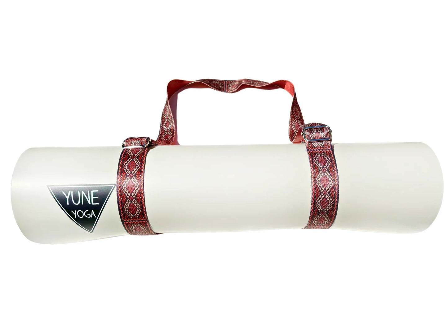 Moab Sunset Yoga Strap – Red Stretching Strap w/ Metal Buckles | Yune Yoga