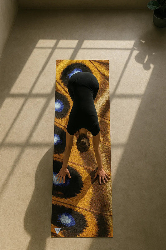 Butterfly Eco Yoga Mat – Artist Design, 6mm Cushion + Grip | Yune Yoga
