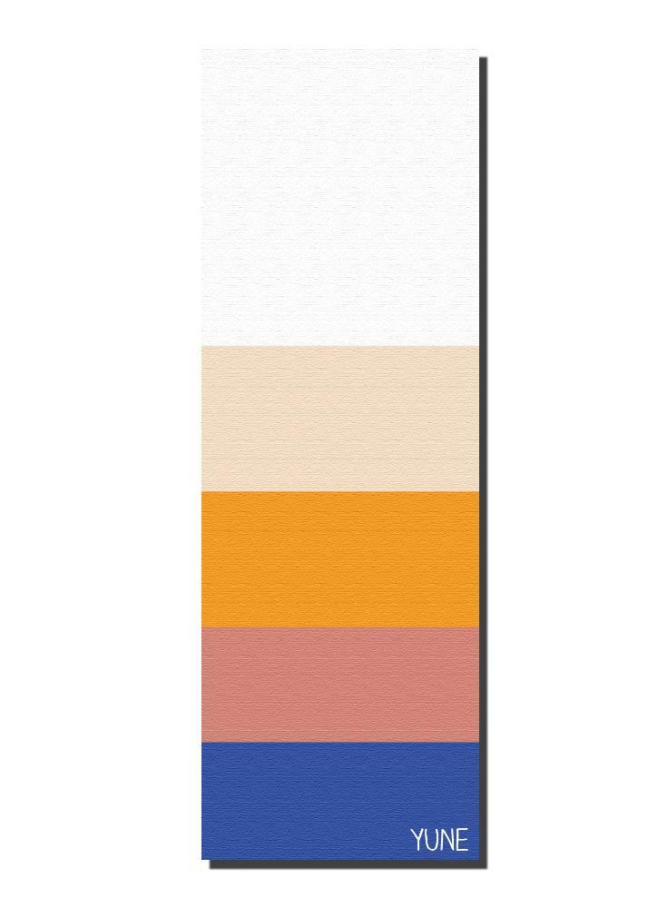 Yoga Mat | 6mm Thick | Striped | Non-Slip | Eco Friendly | Yune Yoga | Bondi
