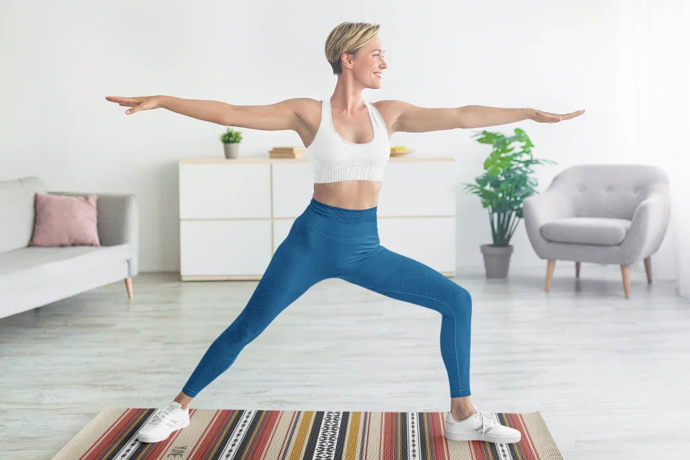 Yoga Mat | 6mm Thick | Striped | Non-Slip | Eco Friendly | Yune Yoga | Dion