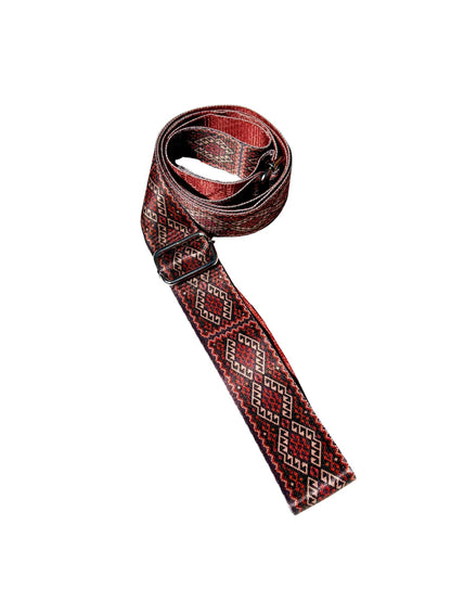 Moab Sunset Yoga Strap – Red Stretching Strap w/ Metal Buckles | Yune Yoga