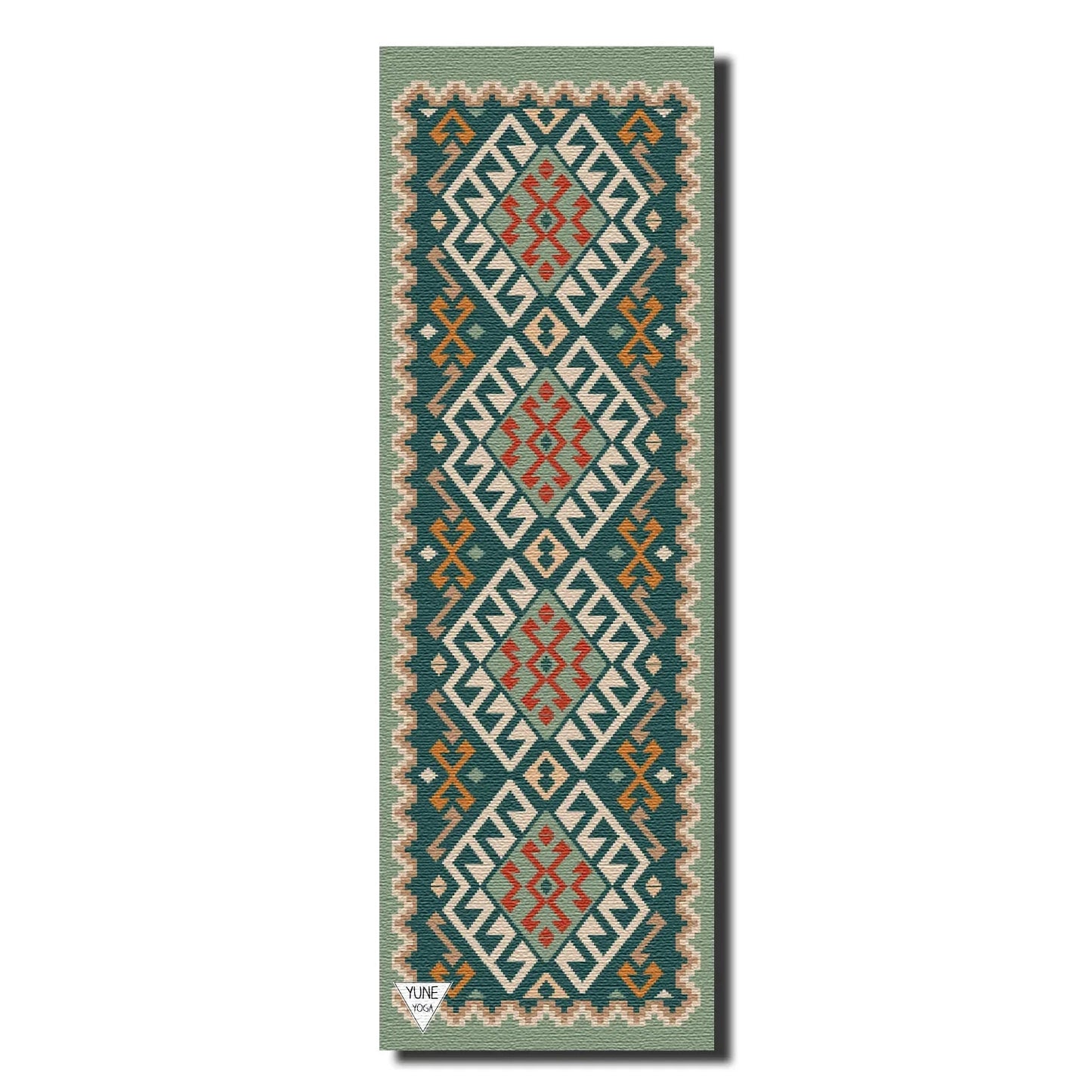 Moab Plains Yoga Mat – 6 mm Extra Thick, Double-Sided Non-Slip, Eco-Friendly PER with Moss Green Nature-Inspired Design | Yune Yoga