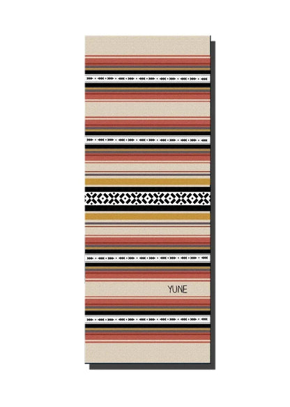 Yoga Mat | 6mm Thick | Striped | Non-Slip | Eco Friendly | Yune Yoga | Dion