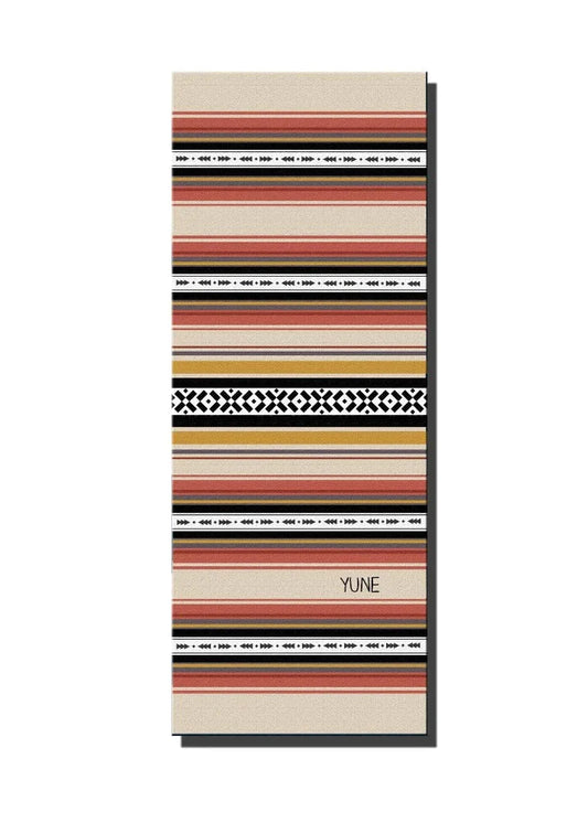 Yoga Mat | 6mm Thick | Striped | Non-Slip | Eco Friendly | Yune Yoga | Dion