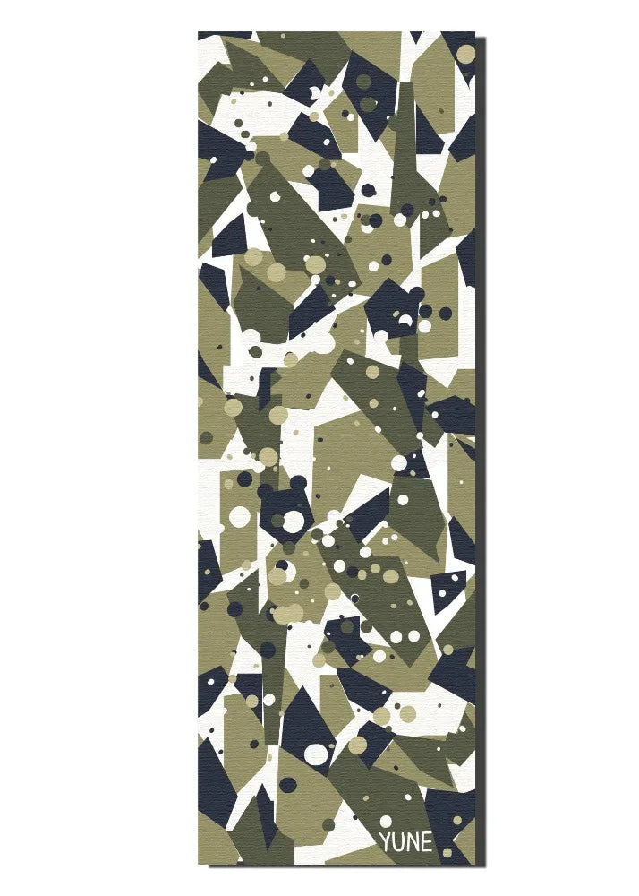 Yoga Mat | 6mm Thick | Green | Non-Slip | Eco Friendly | Yune Yoga | Granite