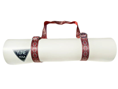 Moab Sunset Yoga Strap – Red Stretching Strap w/ Metal Buckles | Yune Yoga