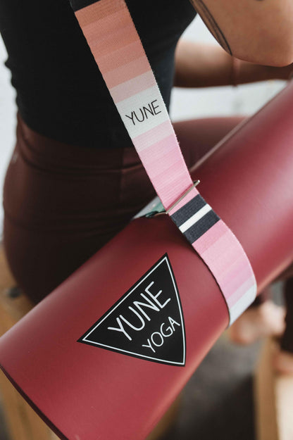 Helena Yoga Strap – Rainbow Stretching Strap w/ Metal Buckles | Yune Yoga
