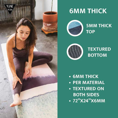 Alpha Lightweight Yoga Mat – 6mm Eco-Friendly, Non-Slip & Travel-Ready | Yune Yoga
